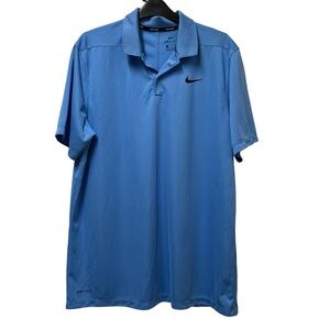Nike Golf Men’s Dri-Fit Blue Polo Shirt Size Large